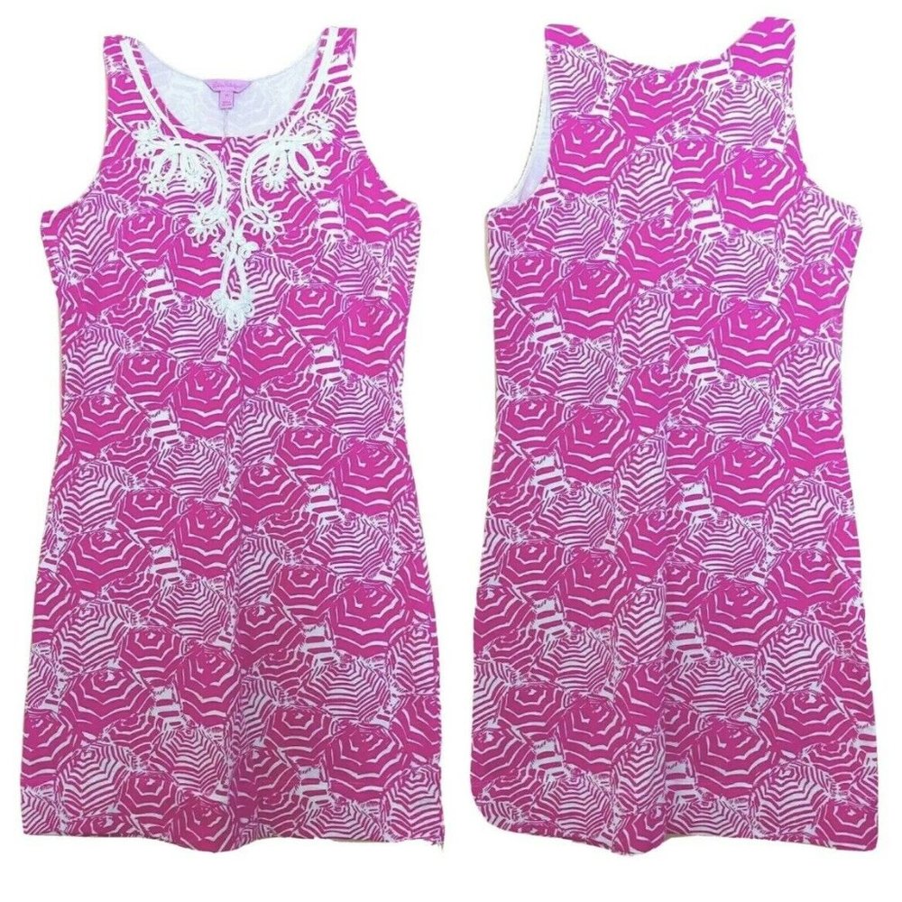 Lilly Pulitzer Foster Shift pink and white